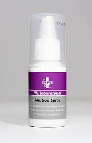 Solution spray